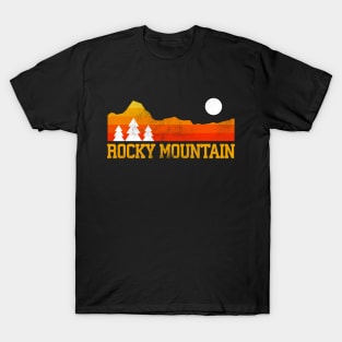 rocky mountain national park retro vintage mountains T-Shirt